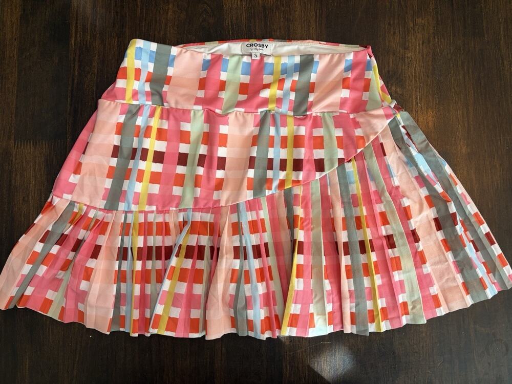 Crosby By Mollie Burch Court Skirt Size S Exotic Tropics Colorful Tennis